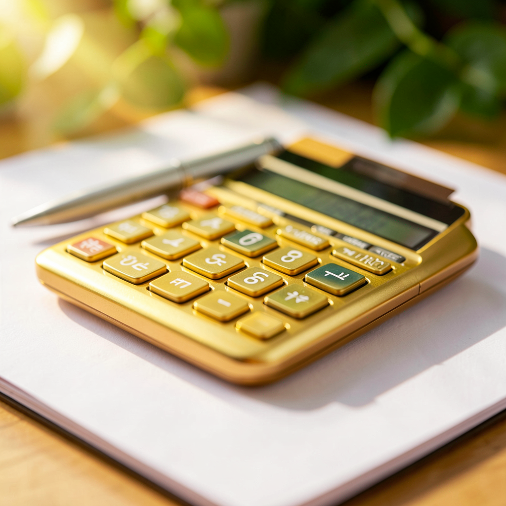 Carnet de notes avec lexique de termes financiers essentiels posé sur un bureau rangé