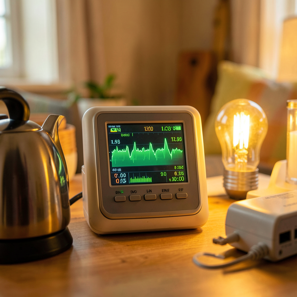 Femme consultant ses données de consommation électrique sur smartphone connecté au compteur Linky