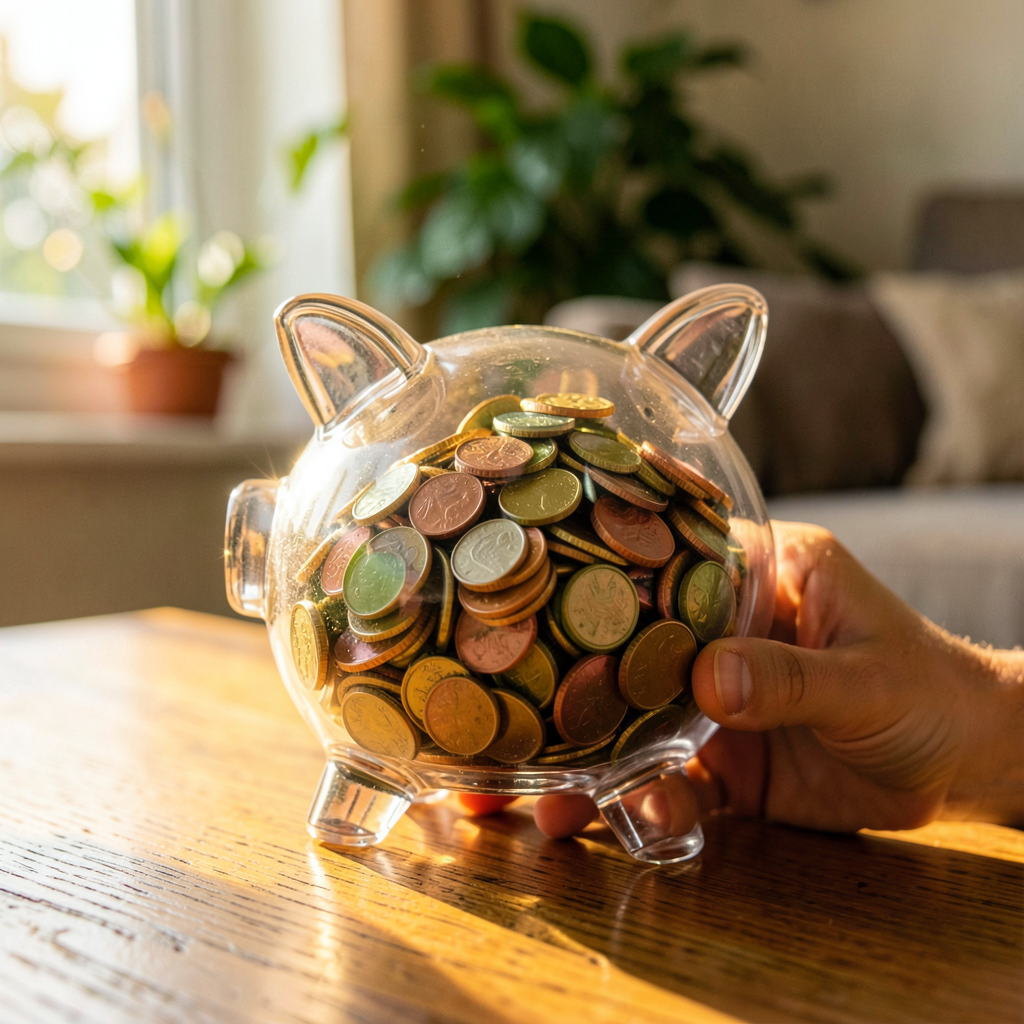 Carnet de gestion budget ouvert avec suivi du défi économiser 1 000 euros en 60 jours.