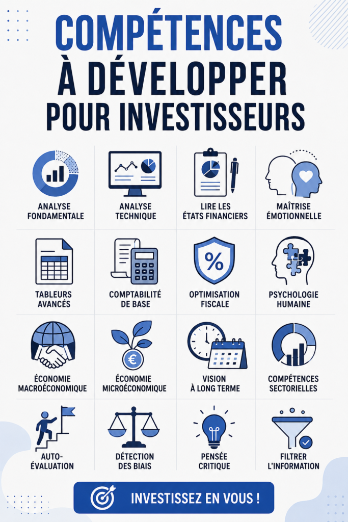 Femme d'affaires concentrée examinant des graphiques d'investissement.