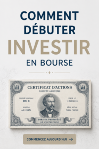 Femme souriante lissant des graphes boursiers sur son ordinateur, symbolisant l'investissement en bourse.