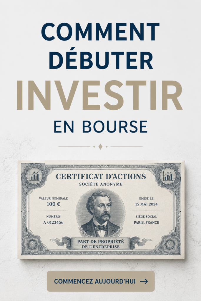 Femme souriante lissant des graphes boursiers sur son ordinateur, symbolisant l'investissement en bourse.