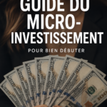 Femme utilisant une application de micro-investissement sur son téléphone