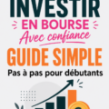 Une femme souriante regardant un graphique boursier, symbolisant la confiance dans l'investissement.