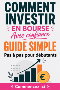 Une femme souriante regardant un graphique boursier, symbolisant la confiance dans l'investissement.