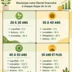 Femme d'âge moyen réfléchissant à ses options d'investissement avec des graphiques financiers en arrière-plan.