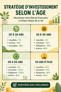 Femme d'âge moyen réfléchissant à ses options d'investissement avec des graphiques financiers en arrière-plan.