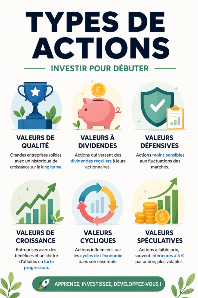 Femme découvrant des informations sur l'investissement en actions avec un ordinateur.