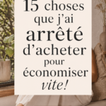 Image de produits de consommation courante avec un symbole d'économie.