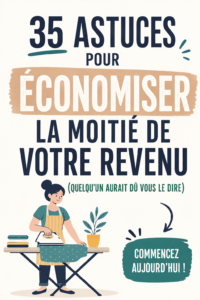 Femme regardant une liste d'astuces pour économiser de l'argent.