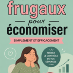 Une femme souriante parée de billets représentant des économies réalisées.