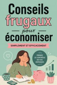 Une femme souriante parée de billets représentant des économies réalisées.