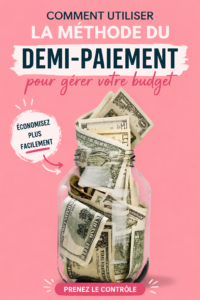 Femme appliquant la méthode du budget à deux paiements pour mieux gérer ses finances.
