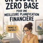 Femme tenant un carnet où elle utilise un budget à zéro basé pour gérer ses finances.