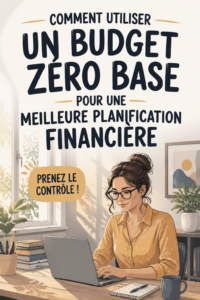 Femme tenant un carnet où elle utilise un budget à zéro basé pour gérer ses finances.