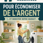 Femme souriante examinant son budget financier