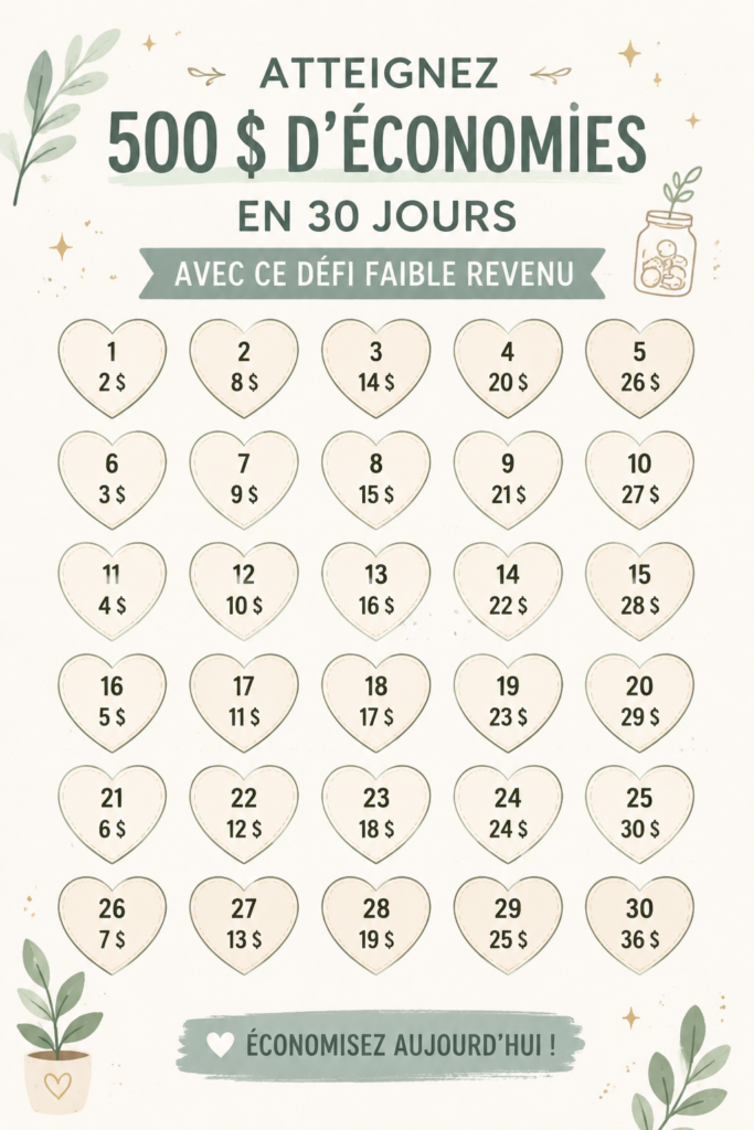 Femme heureuse illustrant le défi d'épargne de 500€ en un mois.