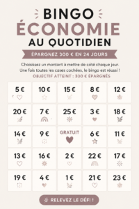Un collage inspirant montrant des défis d'économies amusants pour les femmes.