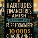 Infographie sur les habitudes d'épargne inspirées des Amish