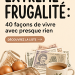 Une femme souriante proposant des astuces pour vivre frugalement.