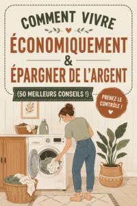 Femme regardant une feuille de budget, s'inspirant pour vivre frugalement