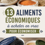 Un étalage de produits alimentaires en gros, illustrant des choix pratiques pour économiser