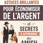 Aperçu d'un style de vie Amish avec un marché artisanal et des produits locaux en vente.