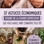 Un plan de cuisine shabby chic avec des éléments de déco frugaux et pratiques.
