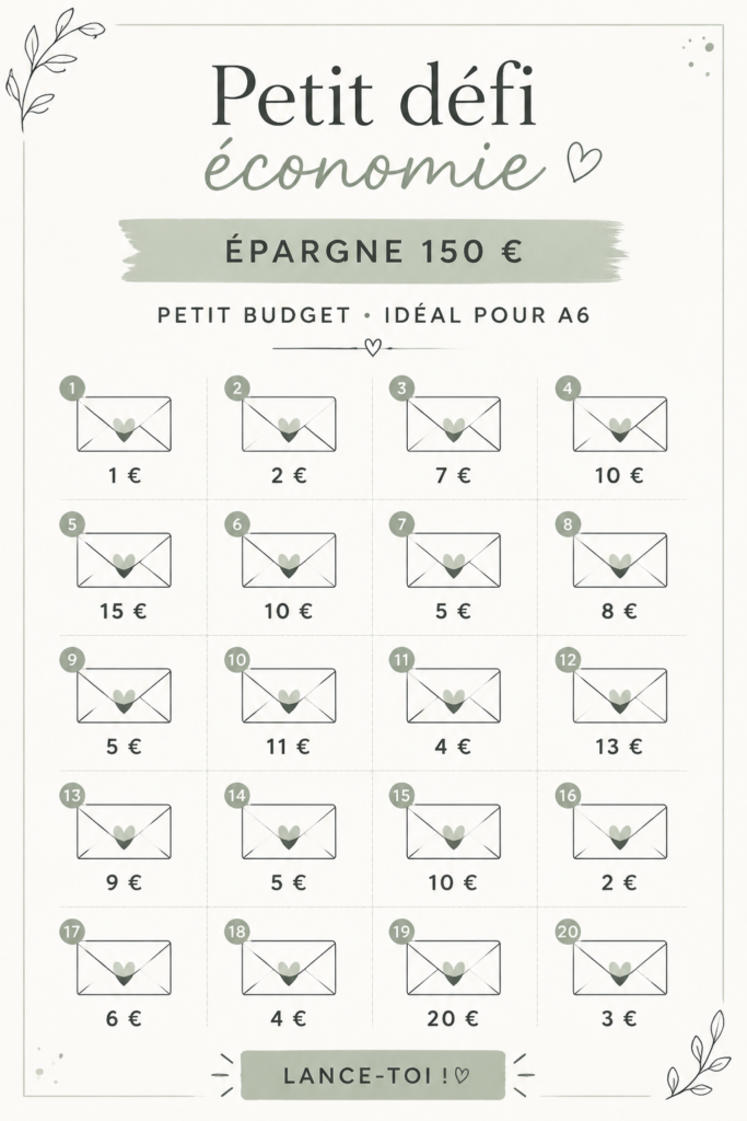 Une femme souriante tenant des billets de banque, symbolisant l’épargne heureuse grâce à un défi budgétaire.