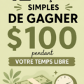 Femme souriante travaillant sur un ordinateur à domicile pour gagner de l'argent