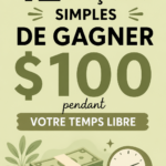 Femme souriante travaillant sur un ordinateur à domicile pour gagner de l'argent