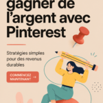 Une femme utilise Pinterest sur son ordinateur pour créer des idées de monétisation.