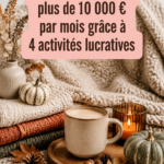 Femme souriante travaillant sur un ordinateur portable, représentant le travail freelance pour un revenu complémentaire.