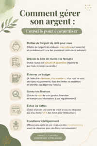 Femme charmante examinant son budget avec un ordinateur portable et un carnet de notes.