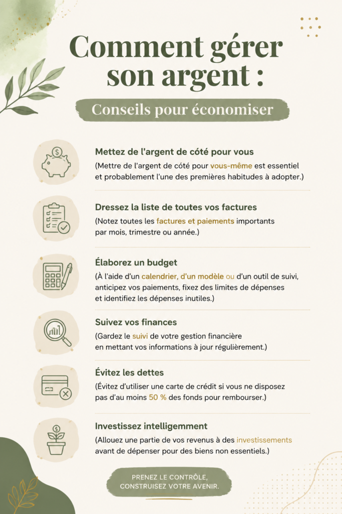 Femme charmante examinant son budget avec un ordinateur portable et un carnet de notes.