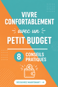Femme souriante réfléchissant à ses finances pour mieux gérer son budget.