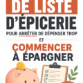 Femme tenant une liste de courses dans un supermarché, cherchant à économiser de l'argent.