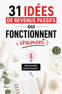 Image représentant des idées de revenus passifs pour femmes actives