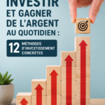 Femme investissant tout en consultant son ordinateur portable.