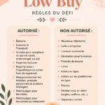 Illustration d'une femme organisant ses finances, illustrant les concepts de No Spend et Low Buy.