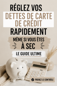 Femme consultant ses finances pour rembourser ses dettes de carte de crédit