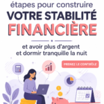 Femme réfléchissant à sa stabilité financière dans un cadre calme.
