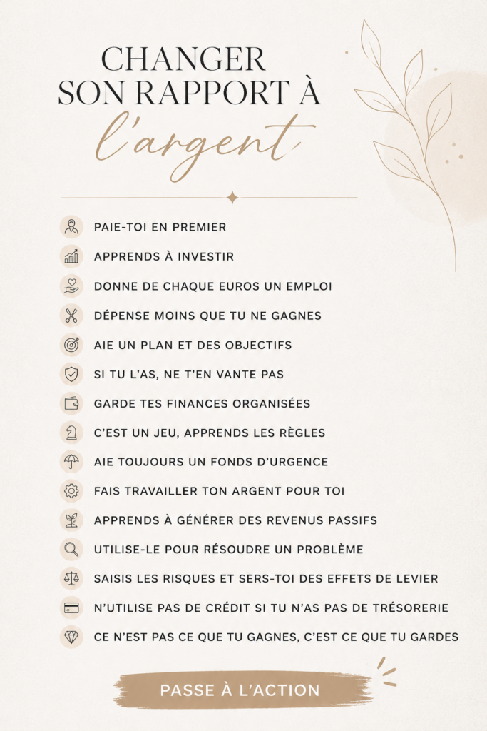 Femme souriante consultant des documents financiers