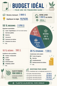 Mise en place d'un budget idéal de 3 800 € par mois pour les finances personnelles