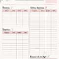 Exemple de budget mensuel imprimable pour suivre ses finances