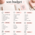 Femme planifiant son budget avec des notes et un crayon
