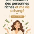 Image d'une femme méditant avec une ambiance sereine, reflétant la transformation financière