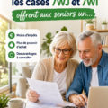 Un document de déclaration d'impôt sur une table, représentant les cases 7WJ et 7WI pour les seniors.