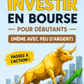 Illustration d'une femme se renseignant sur l'investissement en bourse avec un ordinateur