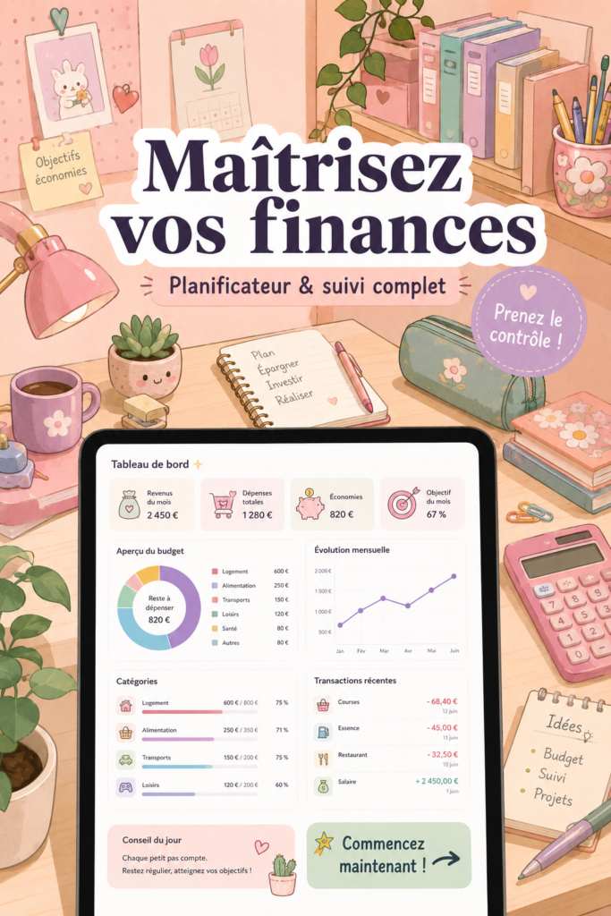 Femme souriante utilisant un ordinateur pour gérer son budget